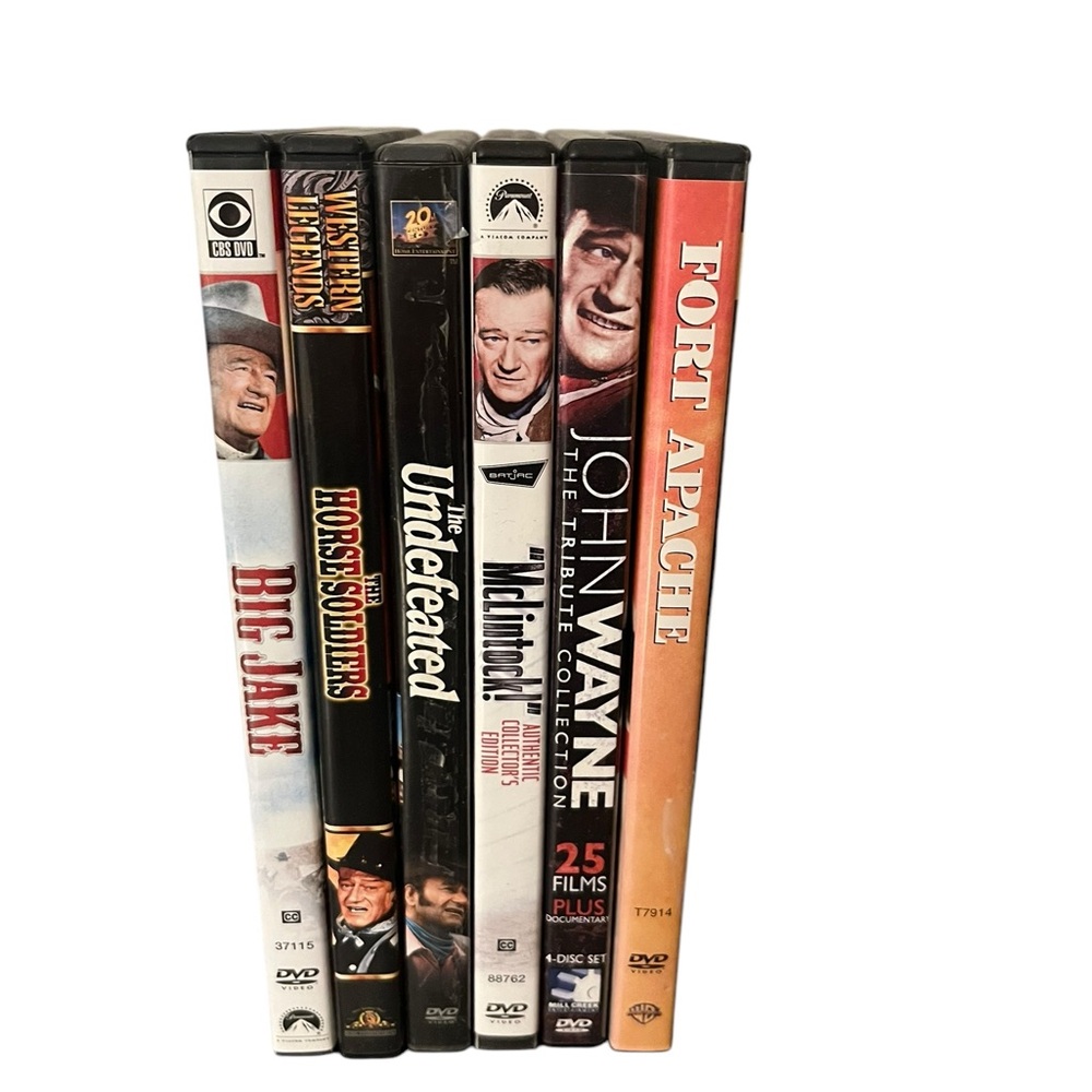 John Wayne Collection 30 Movies / 9 Disc DVD Lot McLintock Fort Apache Big Jake